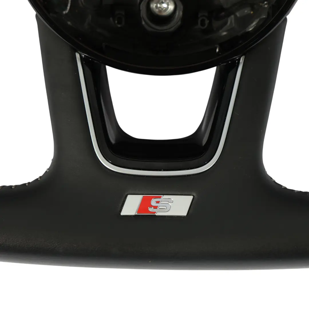 Steering Wheel S-Line Black Leather Paddle Shift to Audi A4 B9 A5 F5 with Part number 8W0419091DH Audi A4 B9 A5 F5 Steering Wheel S-Line Black Leather Paddle Shift - SKU 8W0419091DH - Part number 8W0419091DH