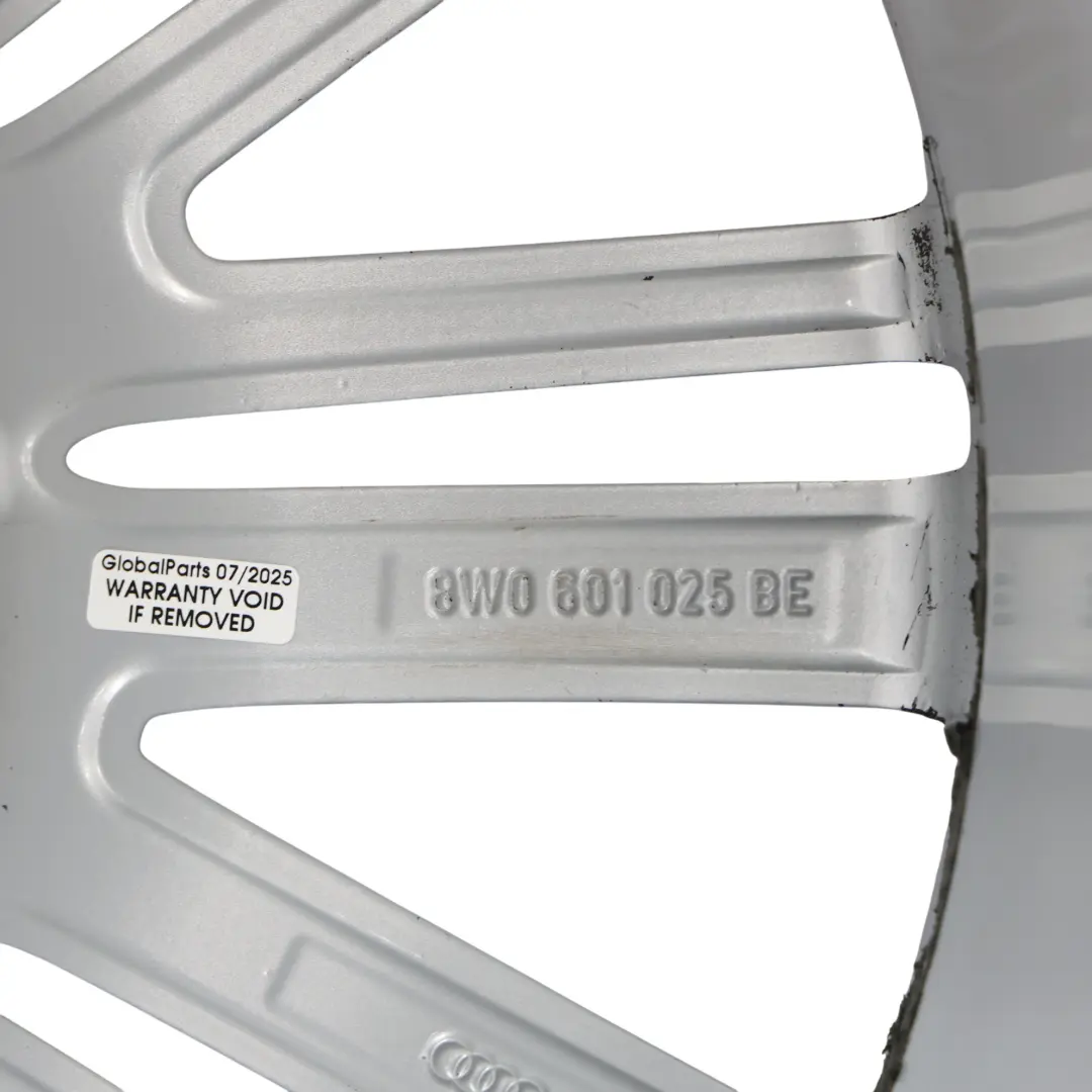 Light Alloy Rim 19" 8,5J ET:40 to Audi A4 8W B9 Silver Wheel with Part number 8W0601025BE Audi A4 8W B9 Silver Wheel Light Alloy Rim 19" 8,5J ET:40 - SKU 8W0601025BE-2 - Part number 8W0601025BE