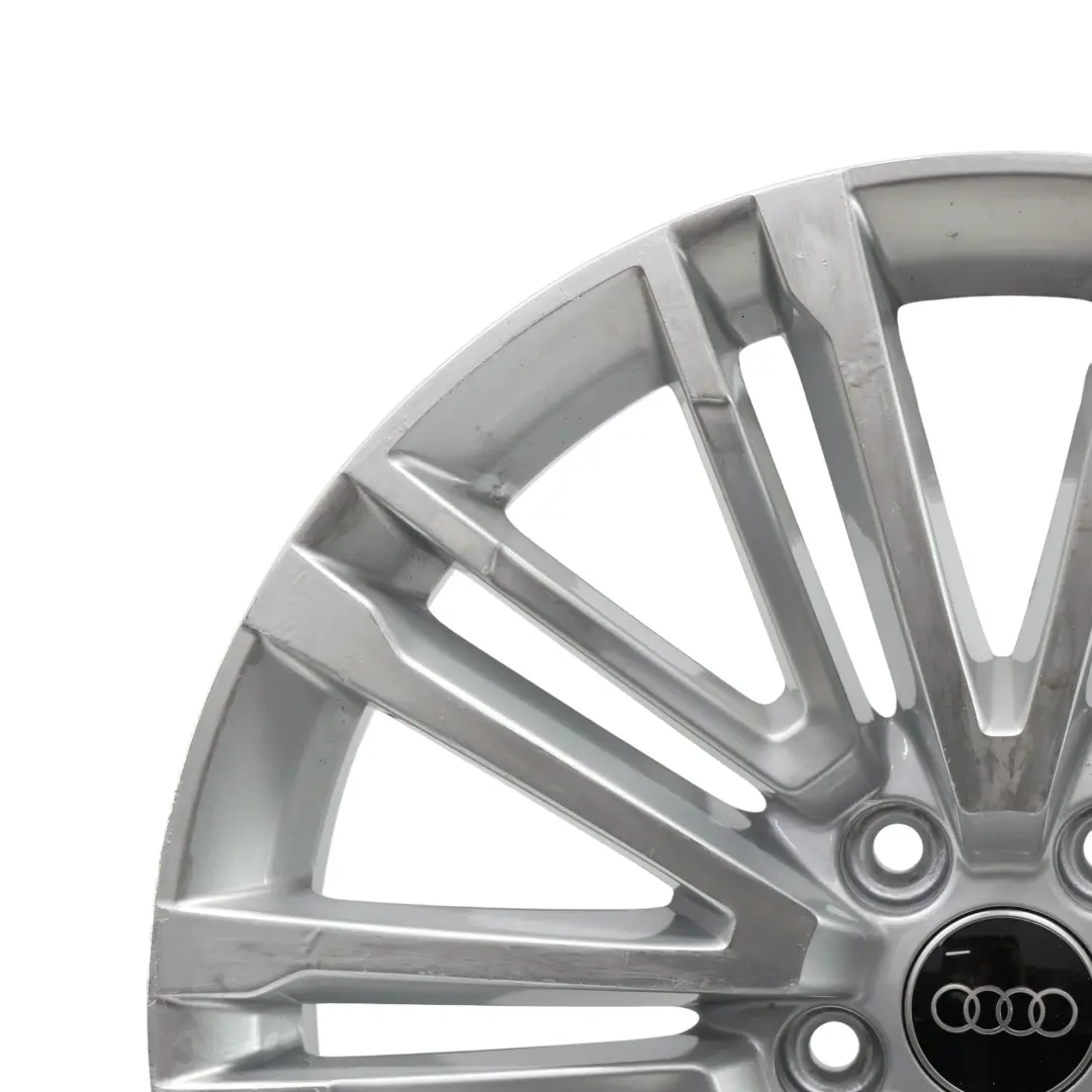 Jante argentée en alliage léger 19" 8,5J ET:40 pour Audi A4 8W B9 à propos du numéro de pièce 8W0601025BE Audi A4 8W B9 Jante argentée en alliage léger 19" 8,5J ET:40 - SKU 8W0601025BE-2 - Numéro de pièce 8W0601025BE