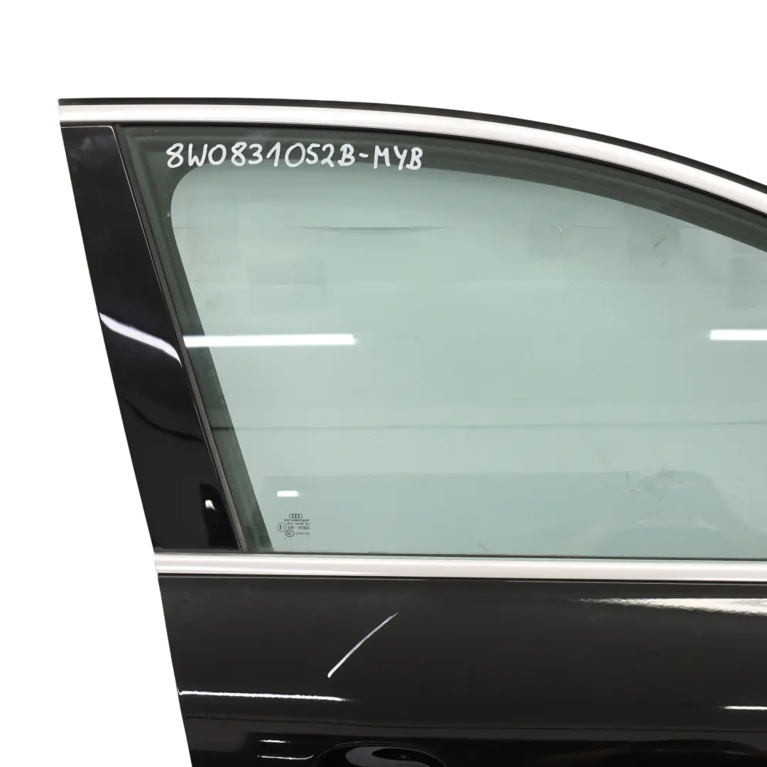 Panneau De Protection De Porte Avant Droite Mythical Black - Y9T pour Audi A4 B9 à propos du numéro de pièce 8W0831052B Audi A4 B9 Panneau De Protection De Porte Avant Droite Mythical Black - Y9T - SKU 8W0831052B-MYB - Numéro de pièce 8W0831052B