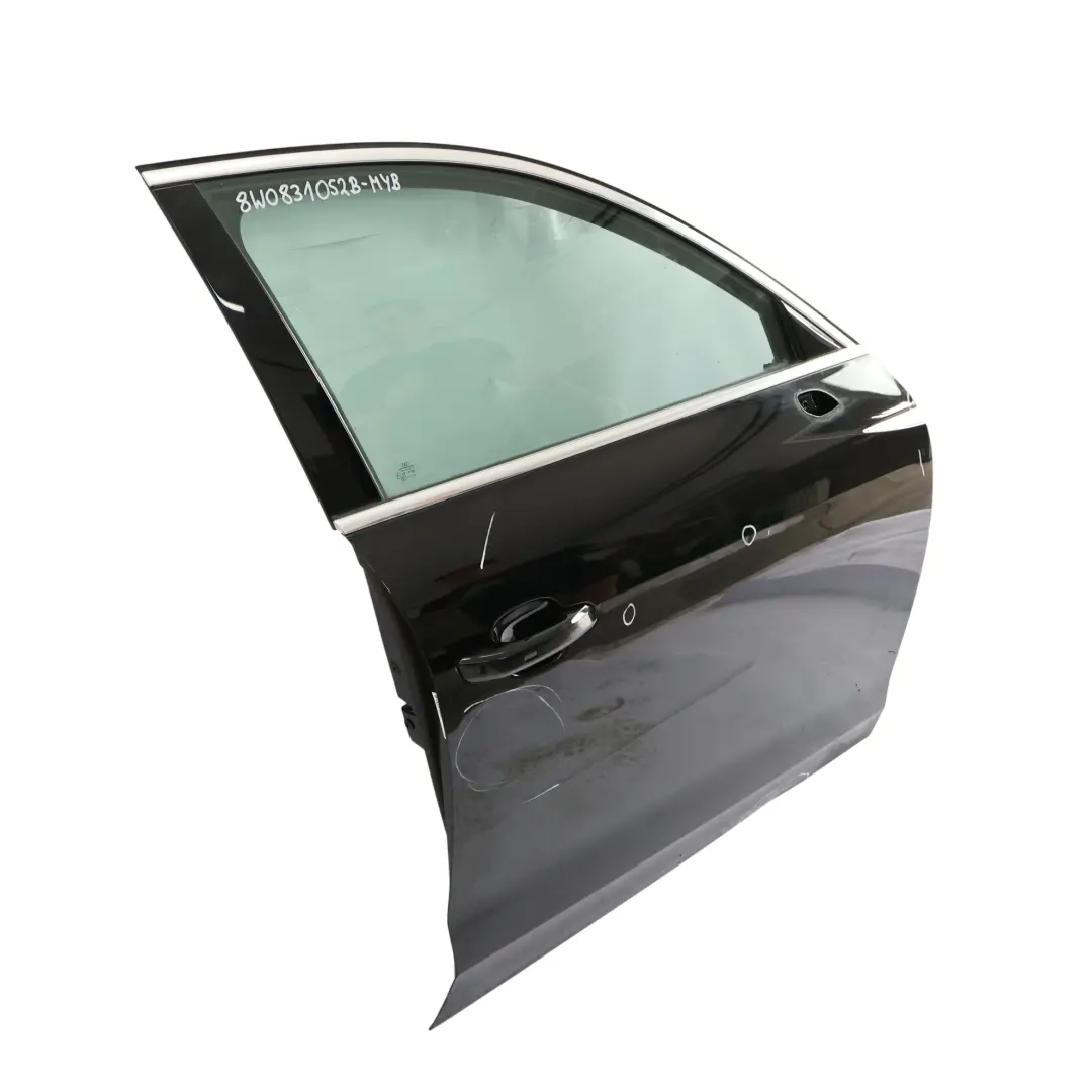 Puerta Delantera Derecha Panel Mythical Black Metallic - Y9T para Audi A4 B9 con número de pieza 8W0831052B Audi A4 B9 Puerta Delantera Derecha Panel Mythical Black Metallic - Y9T - SKU 8W0831052B-MYB - Número de pieza 8W0831052B