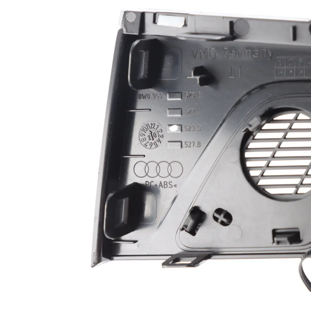 Door Speaker Panel Cover Trim High Gloss Left N/S to Audi A4 B9 Rear with Part number 8W0959523D Audi A4 B9 Rear Door Speaker Panel Cover Trim High Gloss Left N/S - SKU 8W0959523D - Part number 8W0959523D