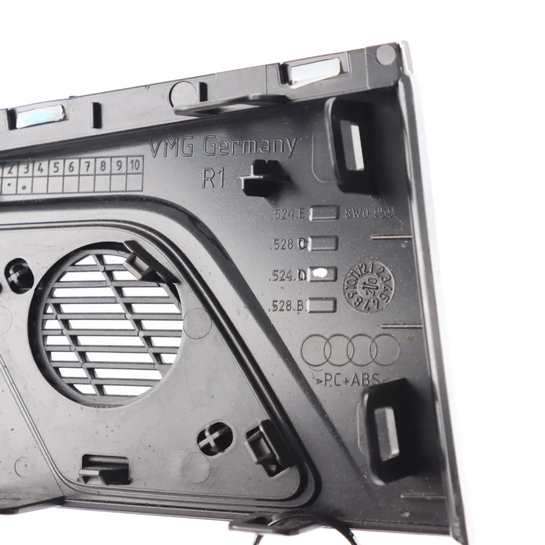 Door Speaker Panel Cover Trim High Gloss Right O/S to Audi A4 B9 Rear with Part number 8W0959524D Audi A4 B9 Rear Door Speaker Panel Cover Trim High Gloss Right O/S - SKU 8W0959524D - Part number 8W0959524D