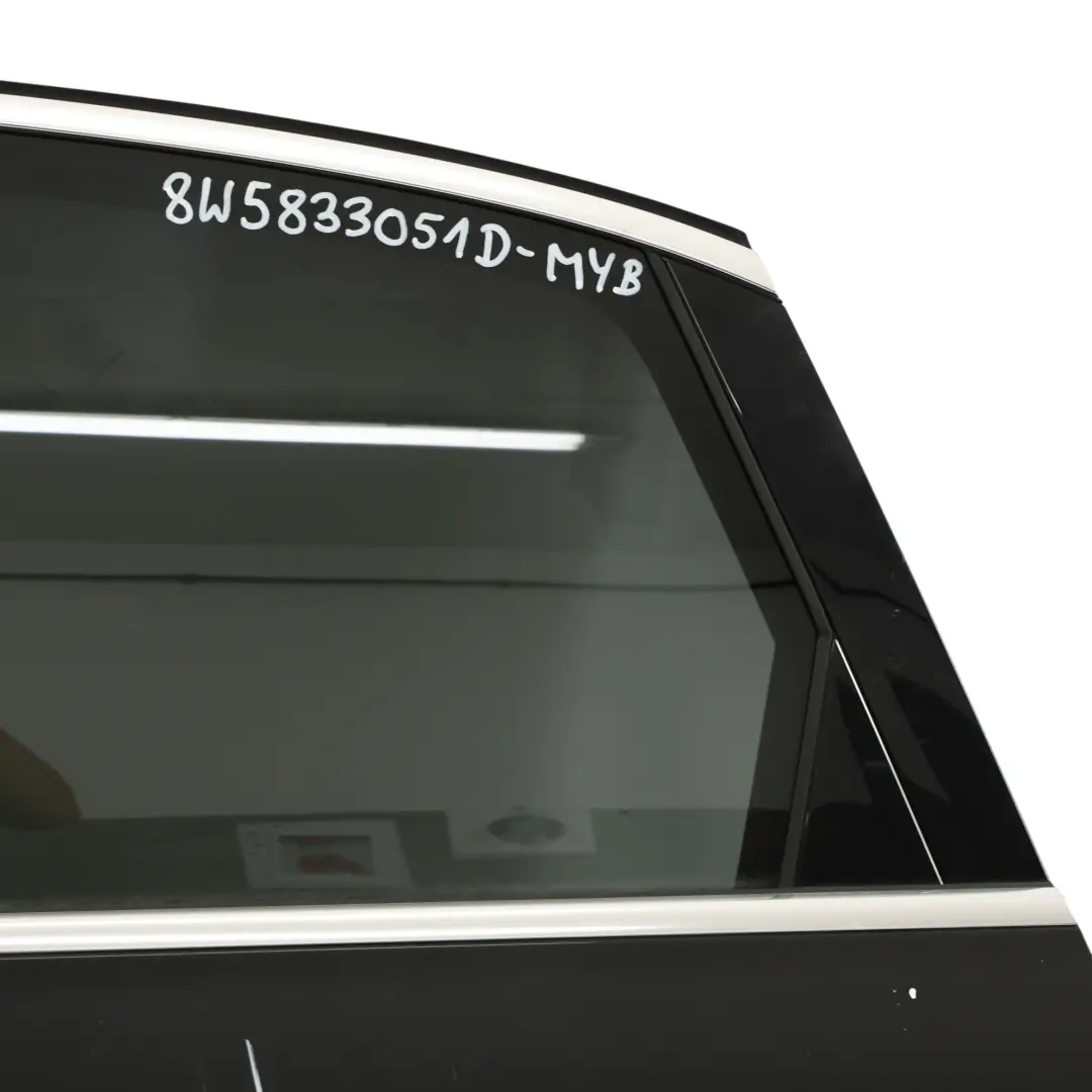 Audi A4 B9 Avant Rear Door Left N/S Mythical Black Metallic - Y9T - SKU 8W5833051D-MYB - Part number 8W5833051D