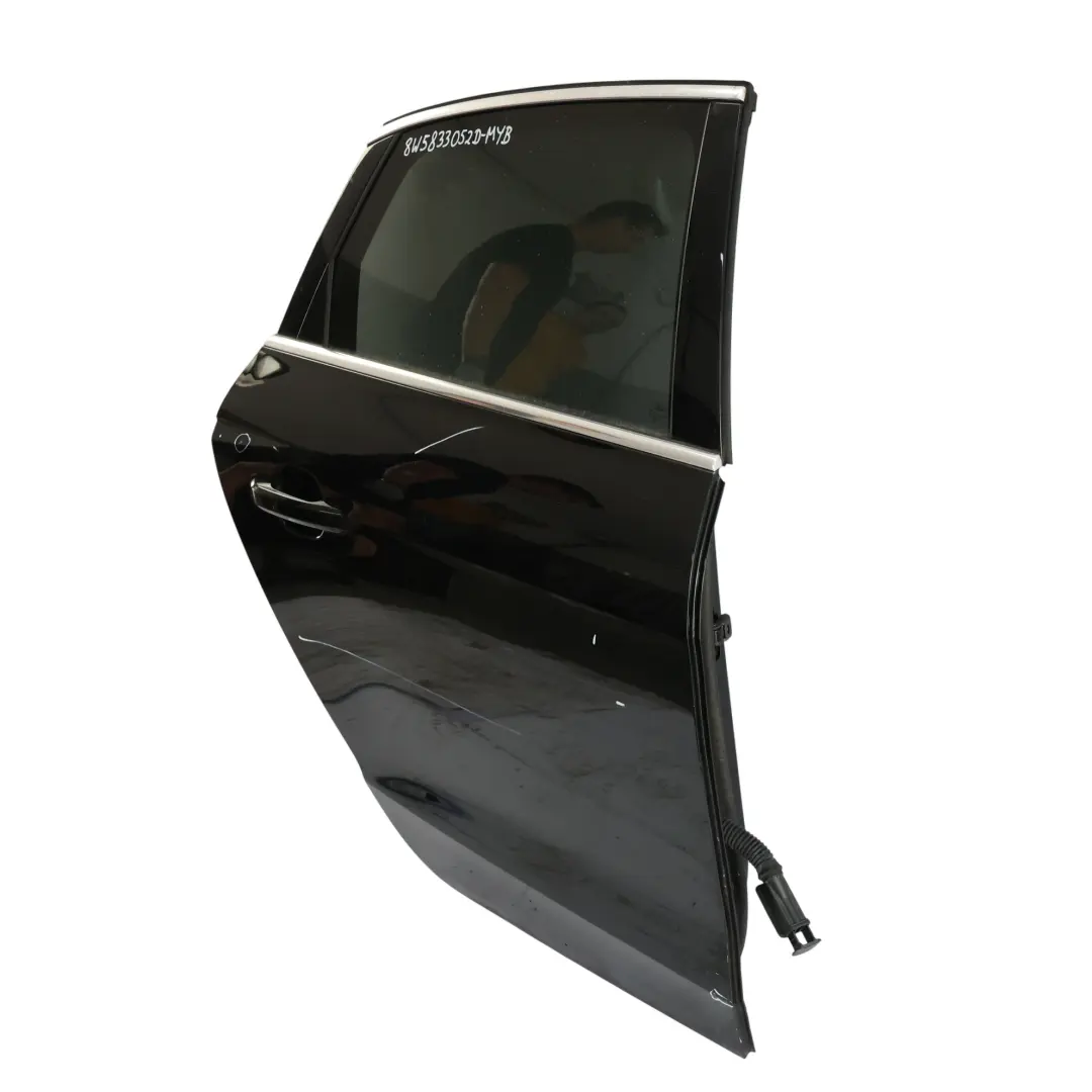 Door Right O/S Mythical Black Metallic - Y9T to Audi A4 B9 Avant Rear with Part number 8W5833052D Audi A4 B9 Avant Rear Door Right O/S Mythical Black Metallic - Y9T - SKU 8W5833052D-MYB - Part number 8W5833052D