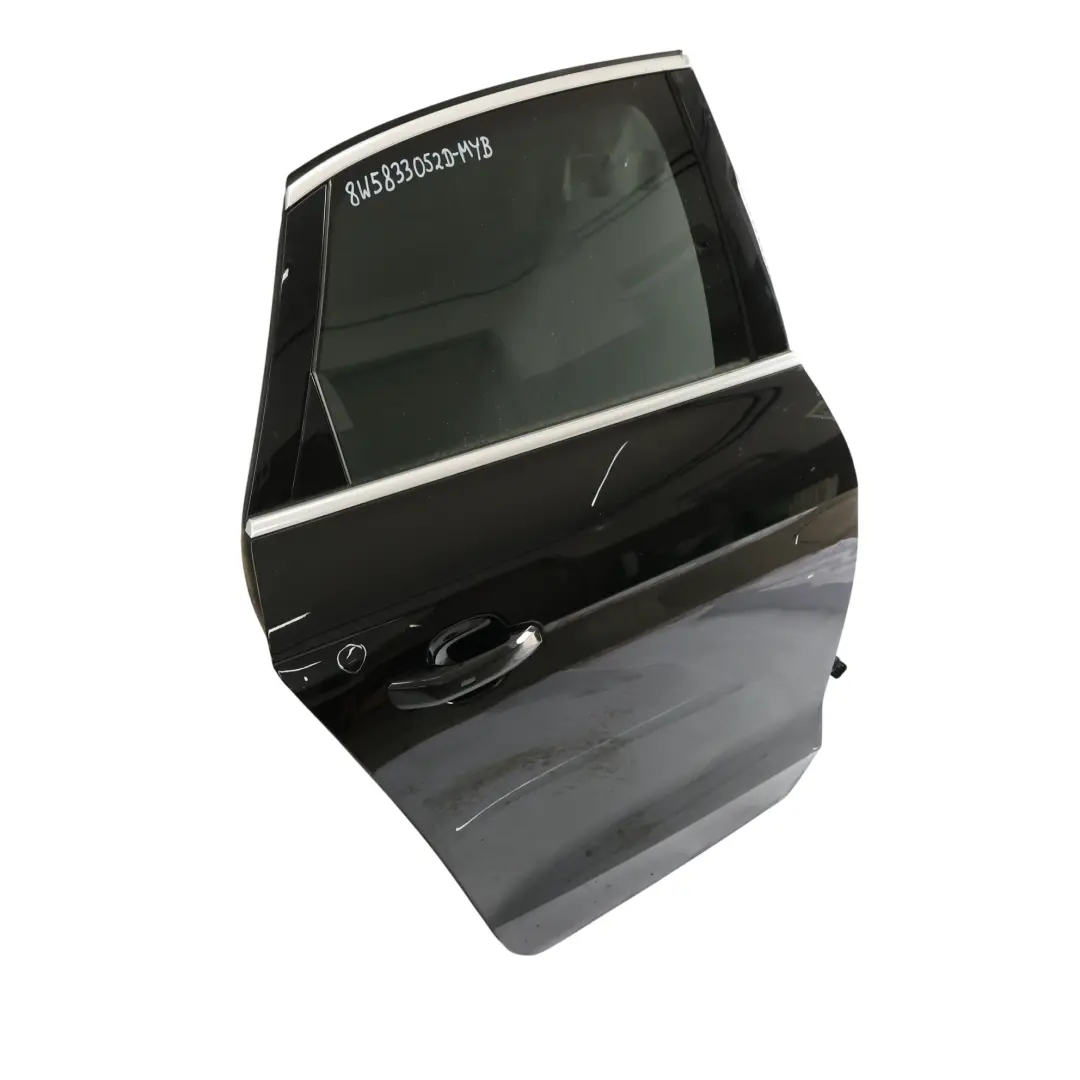 Door Right O/S Mythical Black Metallic - Y9T to Audi A4 B9 Avant Rear with Part number 8W5833052D Audi A4 B9 Avant Rear Door Right O/S Mythical Black Metallic - Y9T - SKU 8W5833052D-MYB - Part number 8W5833052D