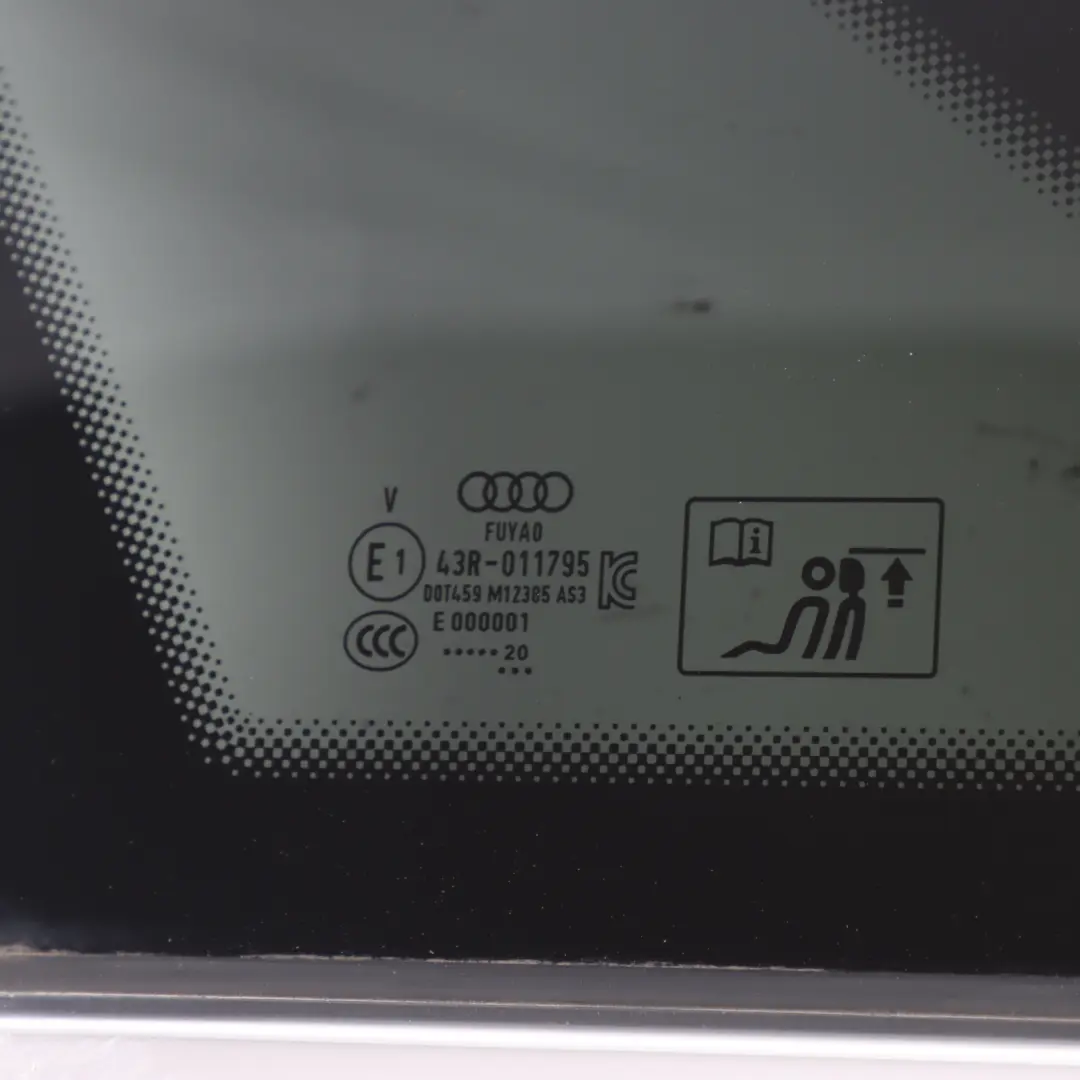 Audi A4 B9 Rear Quarter Side Window Glass Left N/S Tinted AS3 - SKU 8W5845297J - Part number 8W5845297J