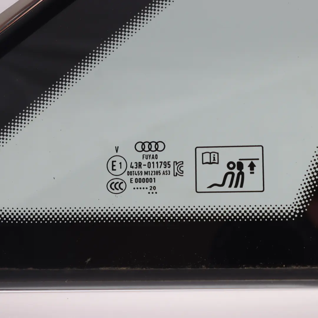 Audi A4 B9 Rear Quarter Side Window Glass Right O/S Tinted AS3 8W5845297J - SKU 8W5845298J - Part number 8W5845298J