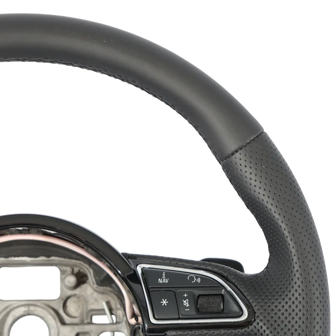 Audi A6 C7 S-Line NEW Black Leather Steering Wheel Paddle Shift - SKU 8X0419091M-2 - Part number 8X0419091M