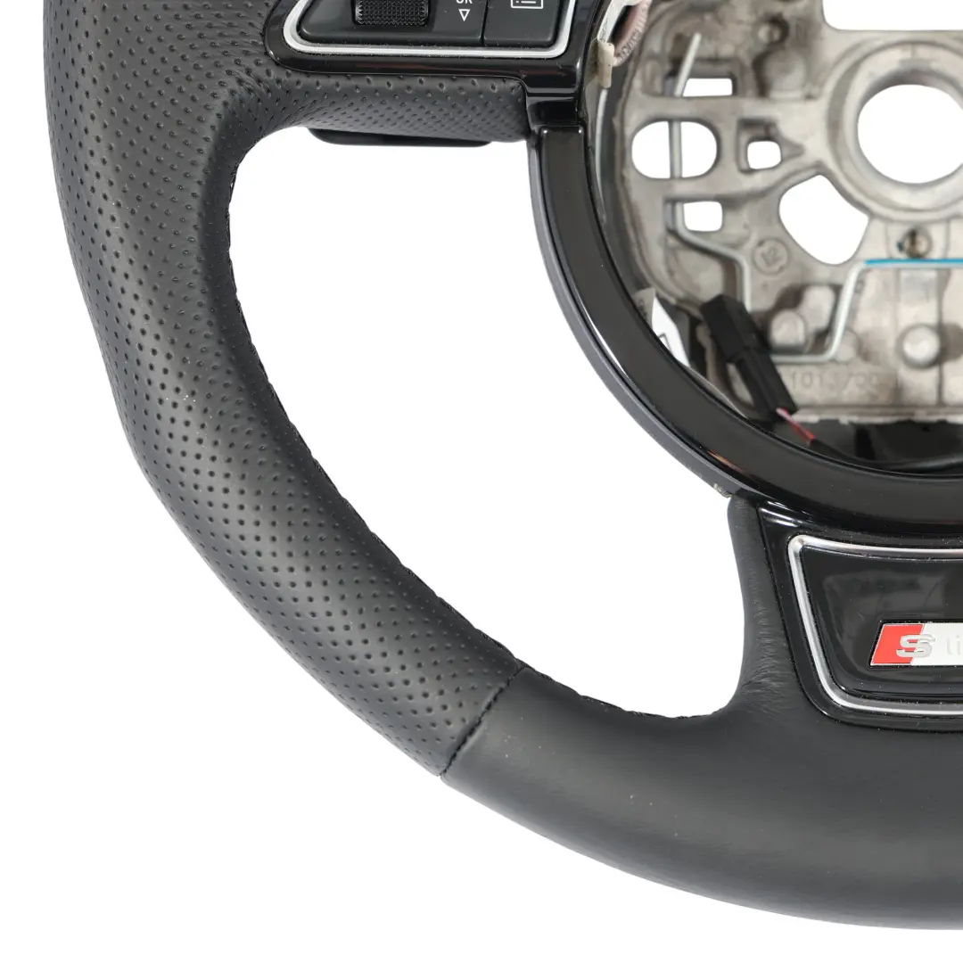 Audi A6 C7 S-Line NEW Black Leather Steering Wheel Paddle Shift - SKU 8X0419091M-2 - Part number 8X0419091M