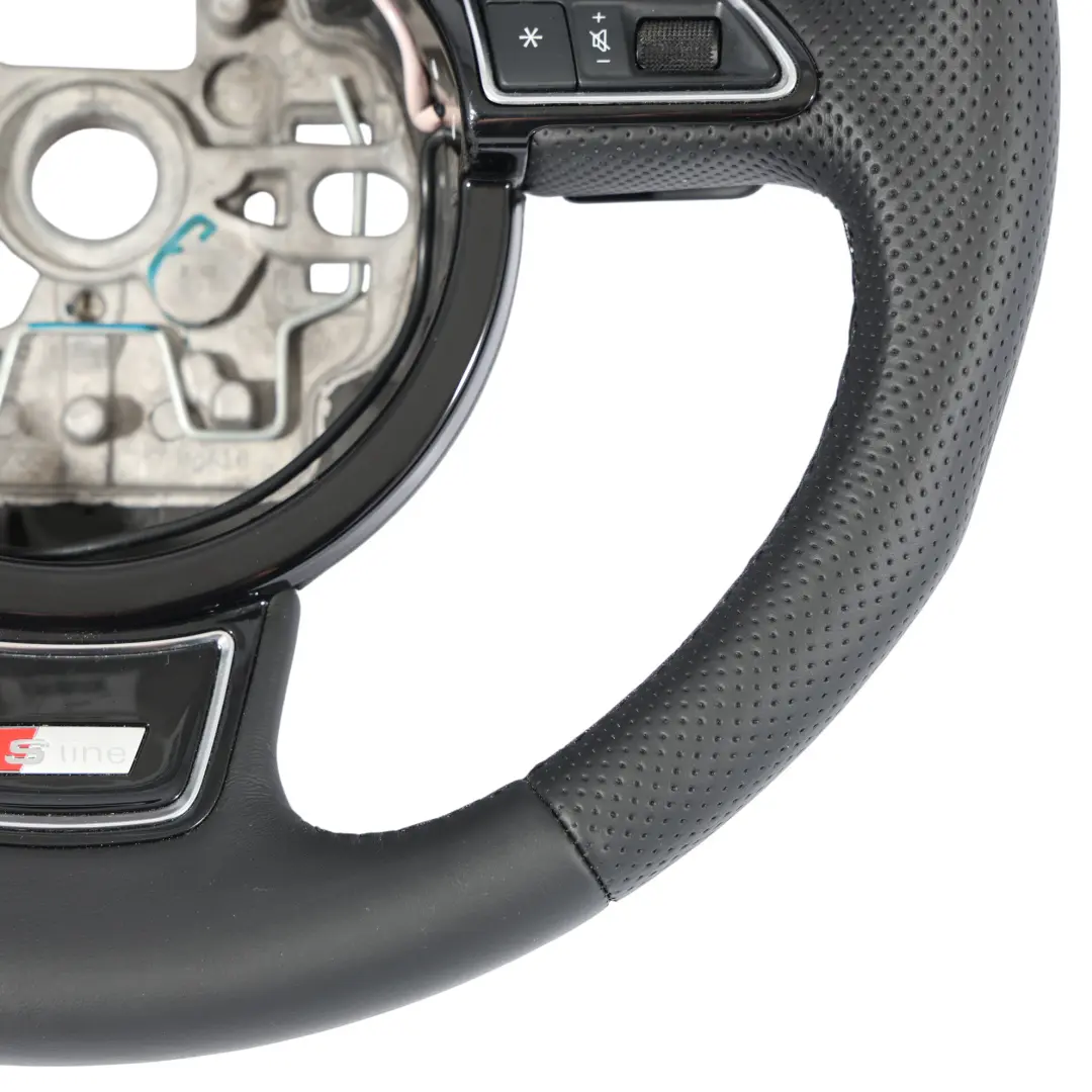 Audi A6 C7 S-Line NEW Black Leather Steering Wheel Paddle Shift - SKU 8X0419091M-2 - Part number 8X0419091M