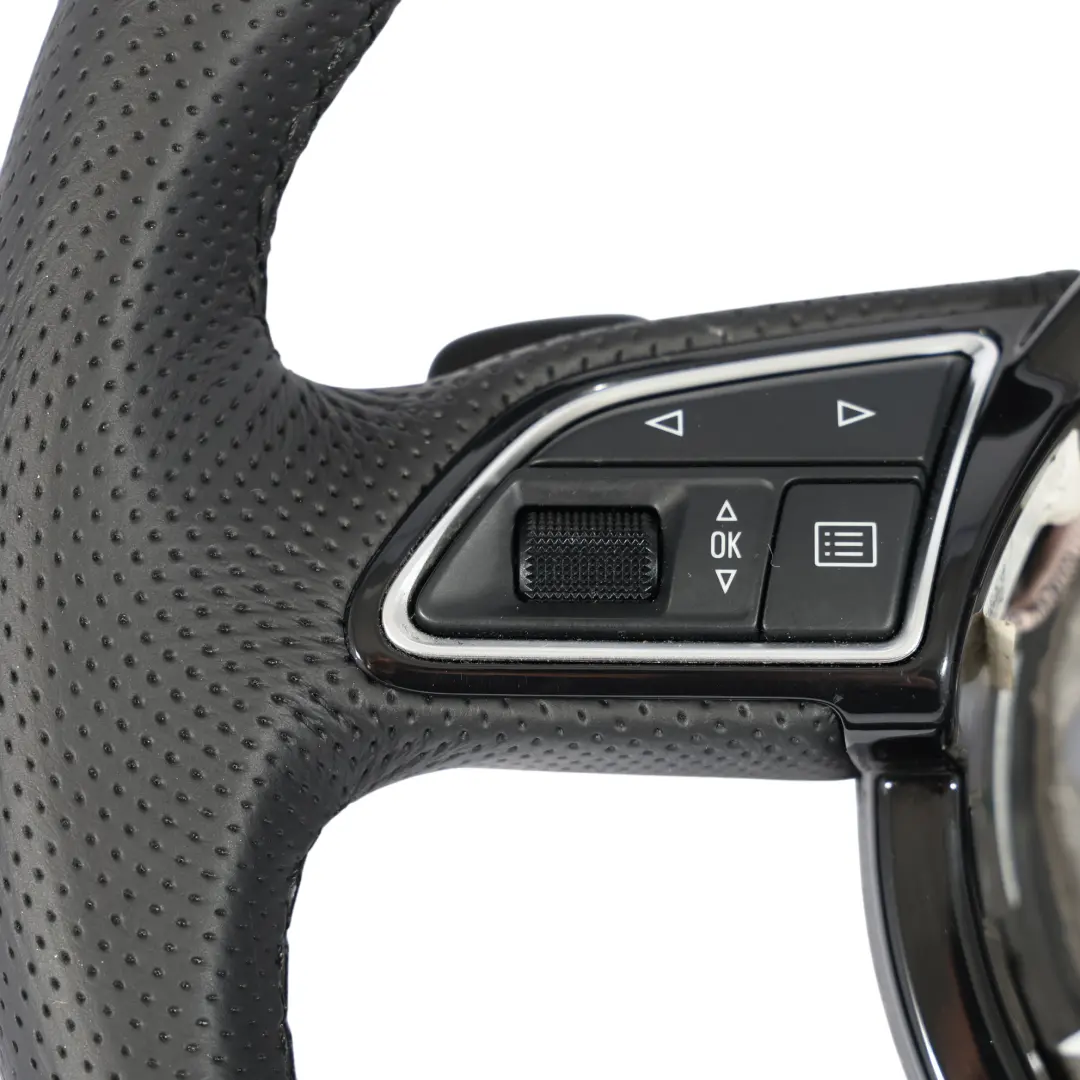 NUOVO Volante In Pelle Nera Cambio al Volante per Audi A6 C7 S-Line con numero di parte 8X0419091M Audi A6 C7 S-Line NUOVO Volante In Pelle Nera Cambio al Volante - SKU 8X0419091M-2 - Numero di parte 8X0419091M