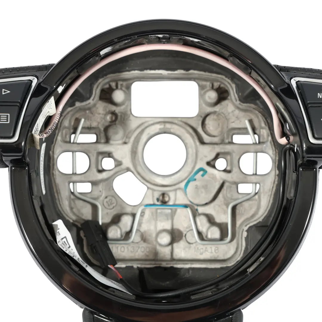 Audi A6 C7 S-Line NEW Black Leather Steering Wheel Paddle Shift - SKU 8X0419091M-2 - Part number 8X0419091M
