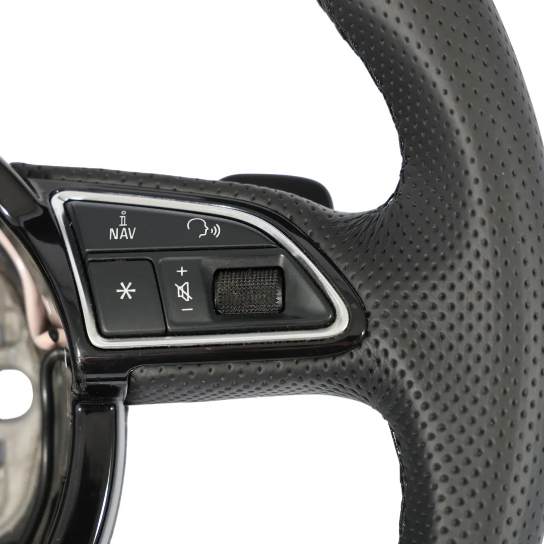 Audi A6 C7 S-Line NEW Black Leather Steering Wheel Paddle Shift - SKU 8X0419091M-2 - Part number 8X0419091M