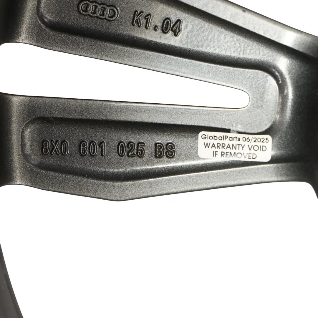 Audi A1 S1 8X Felga Aluminiowa Srebrna 18" 7.5J ET:37,5 - SKU 8X0601025BS-1 - Numer Części 8X0601025BS