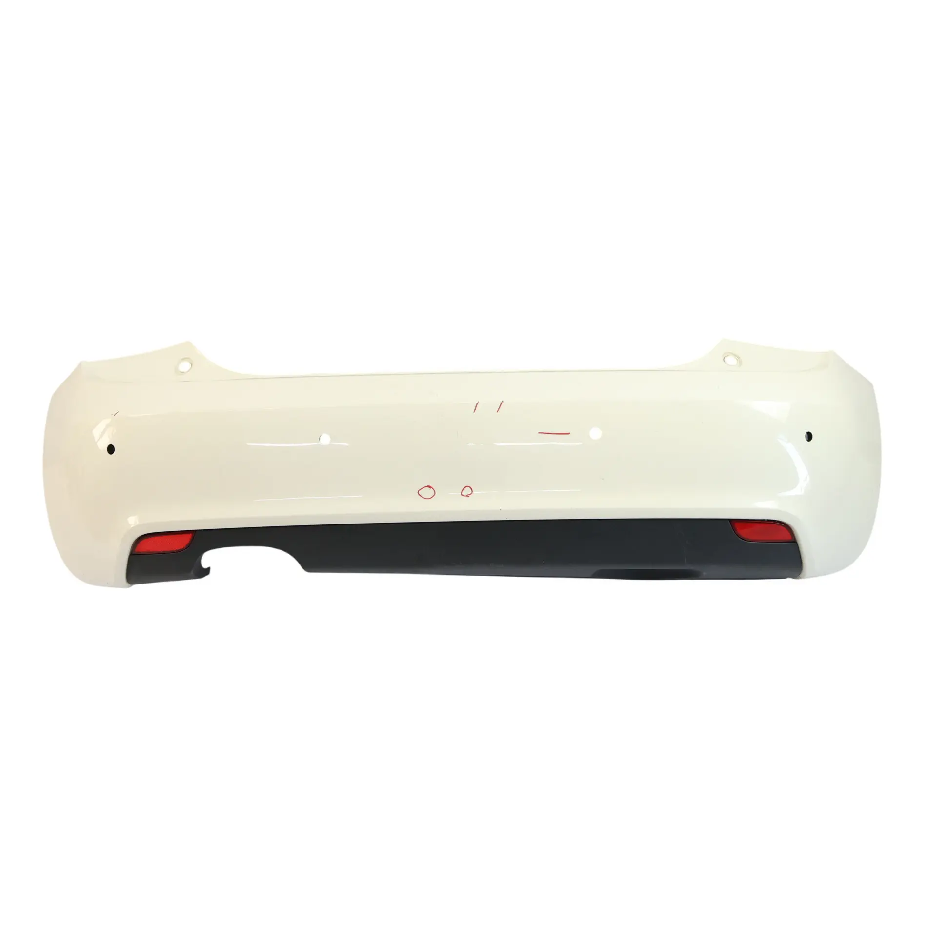 Audi A1 8X Rear Bumper Trim Panel Covering Amalfi White - Y9K
