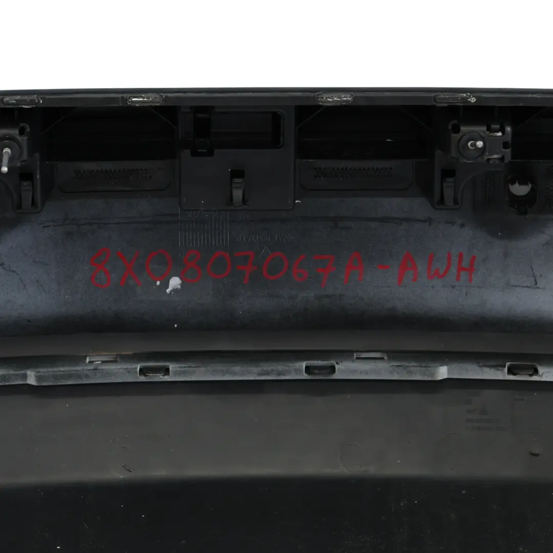 Audi A1 8X Rear Bumper Trim Panel Covering Amalfi White - Y9K - SKU 8X0807067A-AWH - Part number 8X0807067A