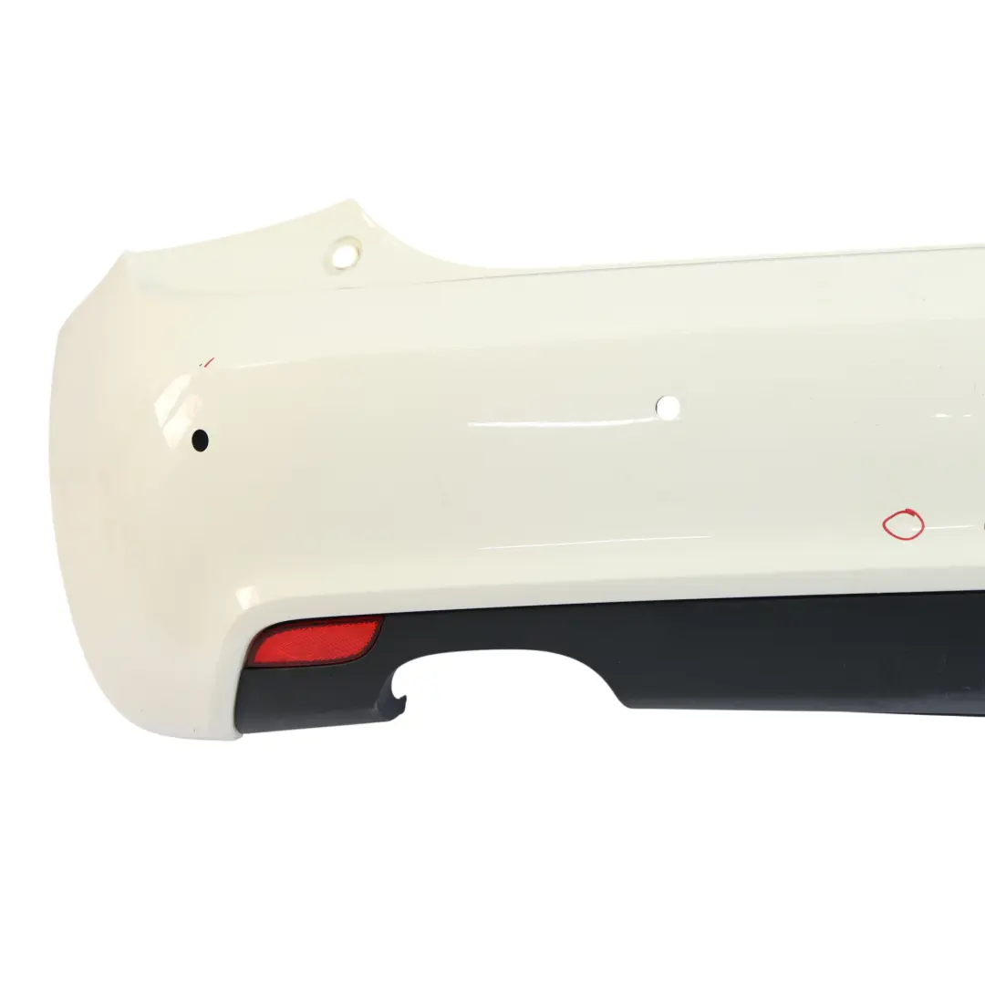 Audi A1 8X Rear Bumper Trim Panel Covering Amalfi White - Y9K - SKU 8X0807067A-AWH - Part number 8X0807067A