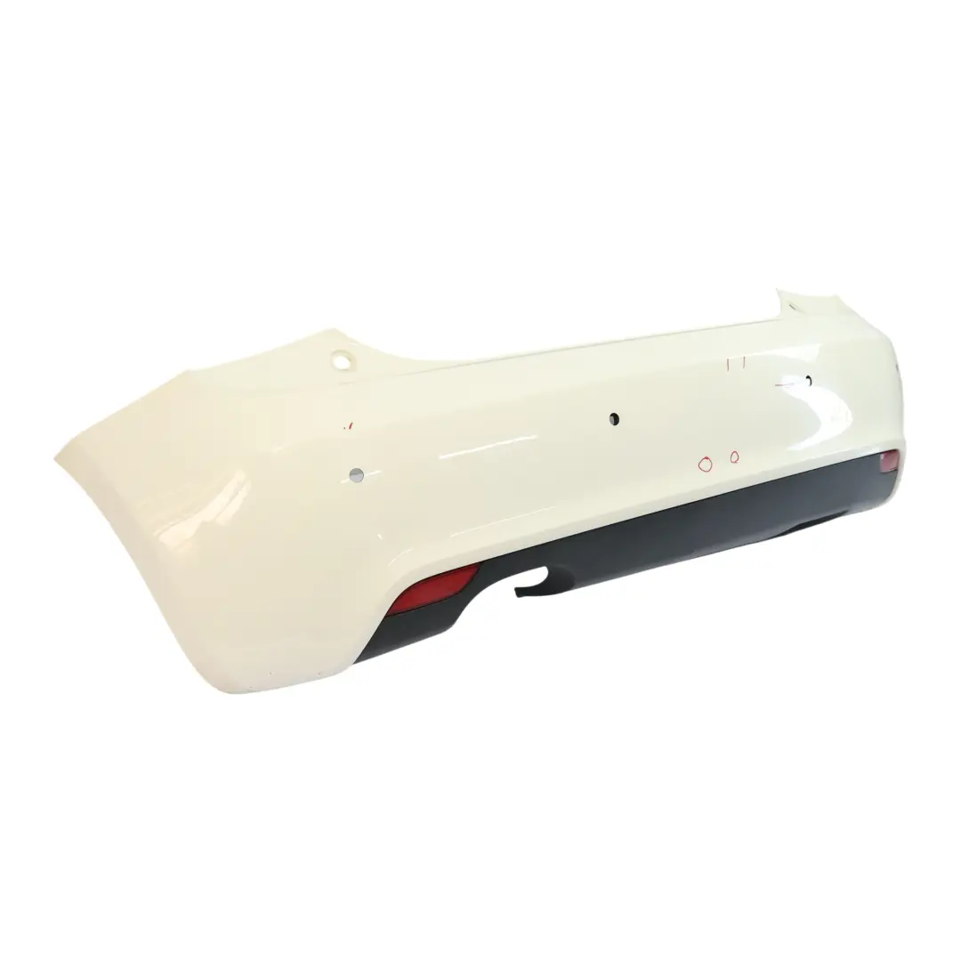 Bumper Trim Panel Covering Amalfi White - Y9K to Audi A1 8X Rear with Part number 8X0807067A Audi A1 8X Rear Bumper Trim Panel Covering Amalfi White - Y9K - SKU 8X0807067A-AWH - Part number 8X0807067A