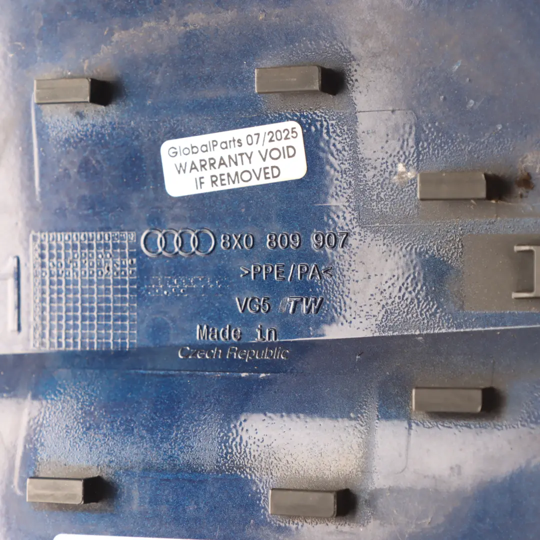 Audi A1 8X Tapa Combustible Azul Scuba Metalizado X5Q - SKU 8X0809907-SCB - Número de pieza 8X0809907