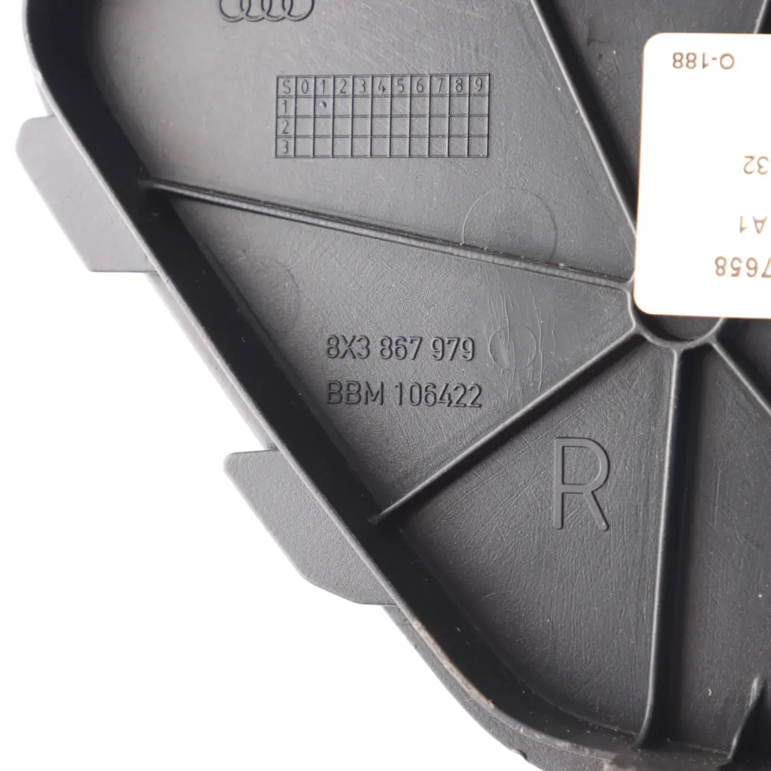 Bootlid Hatch Cover Inner Panel Trim Right O/S 8X3867979 to Audi A1 8X Tailgate with Part number 8X0867658 Audi A1 8X Tailgate Bootlid Hatch Cover Inner Panel Trim Right O/S 8X3867979 - SKU 8X0867658 - Part number 8X0867658