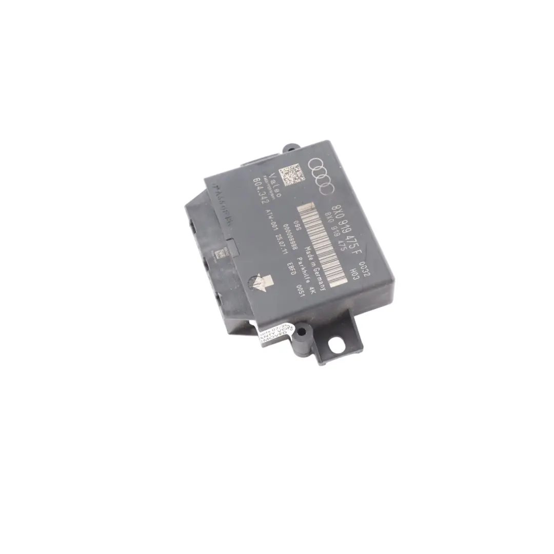 PDC Parking Distance Assistant Control Unit Module ECU to Audi Q3 8U with Part number 8X0919475F Audi Q3 8U PDC Parking Distance Assistant Control Unit Module ECU - SKU 8X0919475F - Part number 8X0919475F