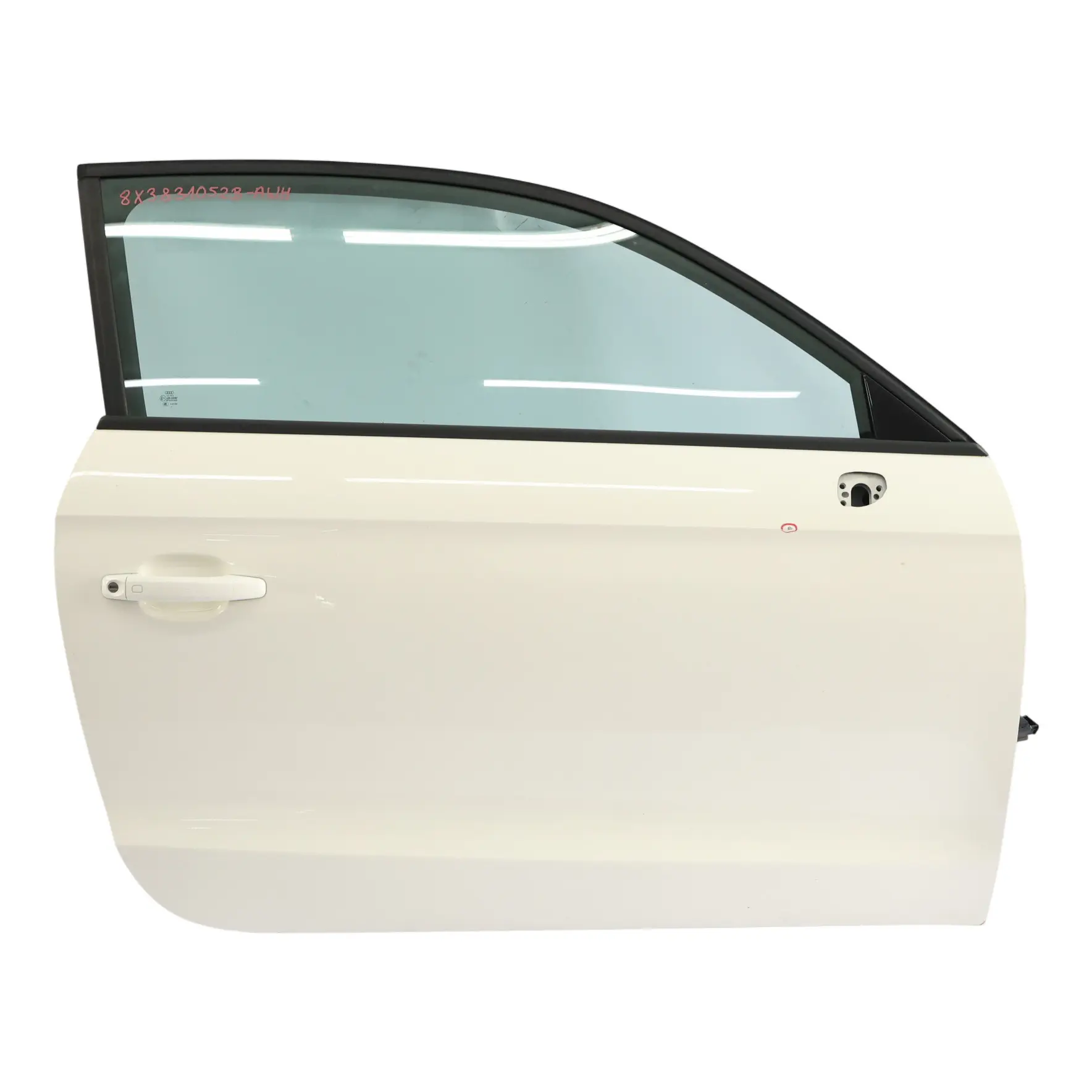 Audi A1 8X Hatchback Door Front Right O/S Covering Panel Amalfi White - Y9K