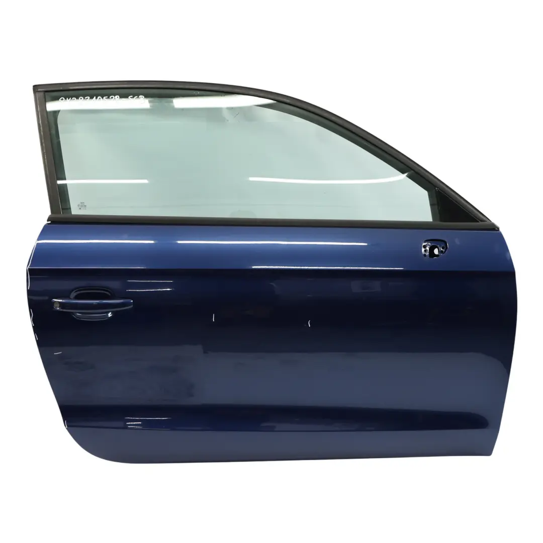 Tür Vorne Rechts 3-Türig Scuba Blau Metallic - X5Q für Audi A1 8X mit Teilenummer 8X3831052B Audi A1 8X Tür Vorne Rechts 3-Türig Scuba Blau Metallic - X5Q - SKU 8X3831052B-SCB - Teilenummer 8X3831052B