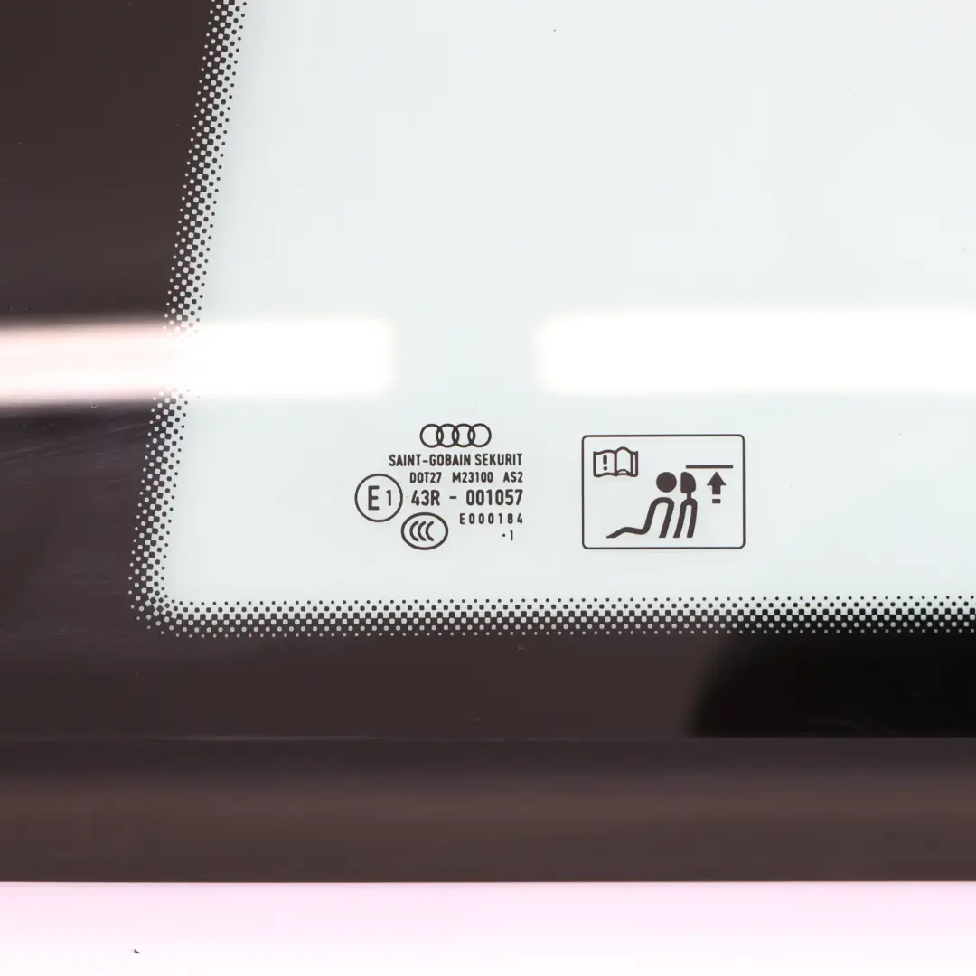 Audi A1 8X Rear Quarter Side Window Glass Left N/S AS2 - SKU 8X3845299-1 - Part number 8X3845299