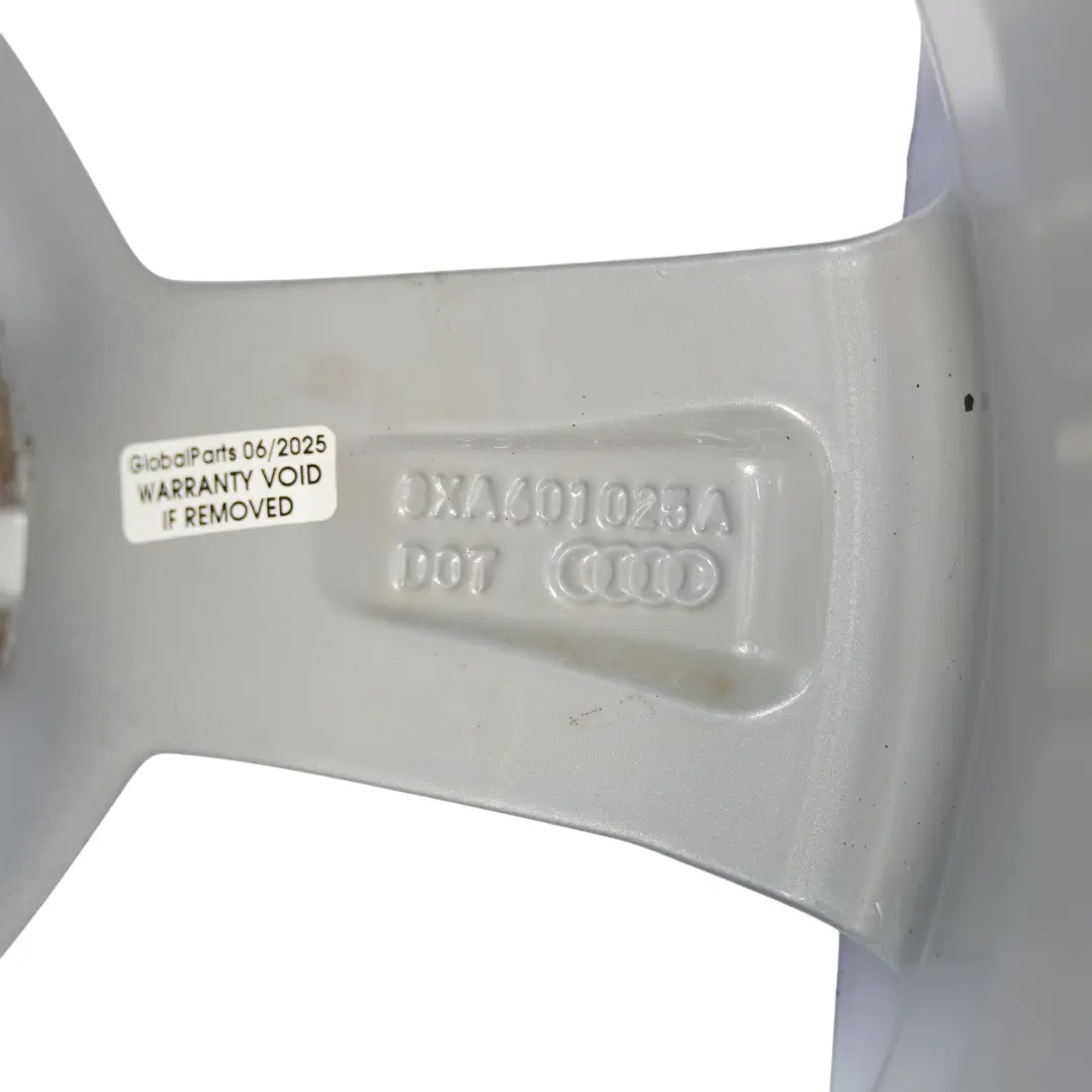 Audi A1 8X Cerchio Lega Argento 16" 7J ET:34 Star Spoke - SKU 8XA601025A-4 - Numero di parte 8XA601025A