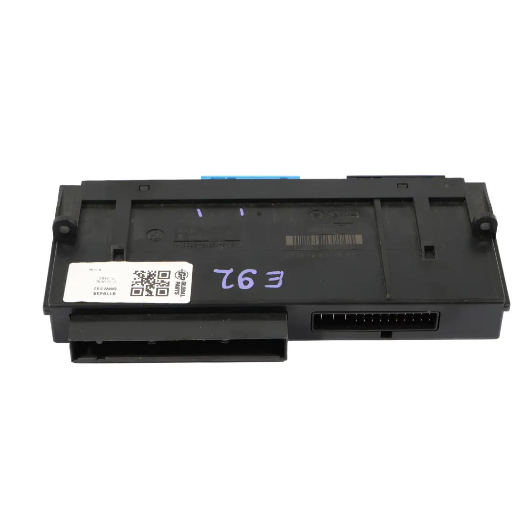 ECU Modulo De Control Del Cuerpo Caja De Conexiones L1 PL2 JBBFE para BMW E92 con número de pieza 9119495 BMW E92 ECU Modulo De Control Del Cuerpo Caja De Conexiones L1 PL2 JBBFE - SKU 9119495 - Número de pieza 9119495