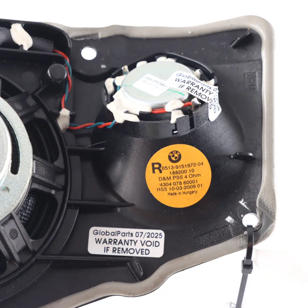 BMW F01 F02 F03 Altavoz Superior HI-FI Trasero Derecho - SKU 9151972 - Número de pieza 9151972