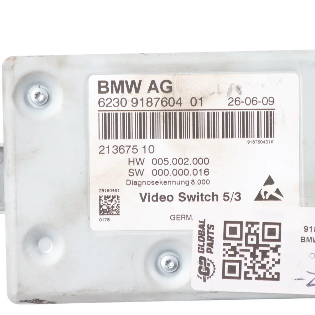 BMW F07 F10 F11 F12 Module De Commande De Commutation Vidéo TV - SKU 9187604 - Numéro de pièce 9187604