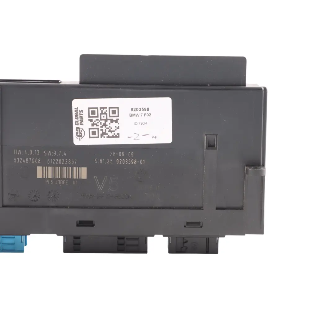 ECU Body Comfort Control Module Junction Box JBBFE III to BMW F01 F02 F03 with Part number 9203598 BMW F01 F02 F03 ECU Body Comfort Control Module Junction Box JBBFE III - SKU 9203598 - Part number 9203598