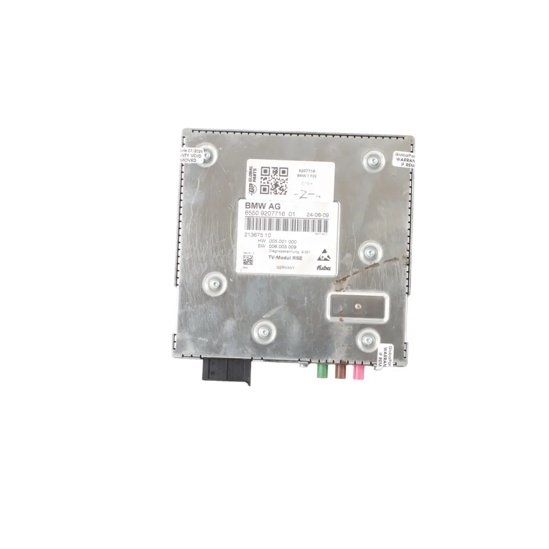 BMW X5 E70 X6 E71 Computer Control Unit DVD Player RSE MID PLUS PL4 - SKU 9207716 - Part number 9207716