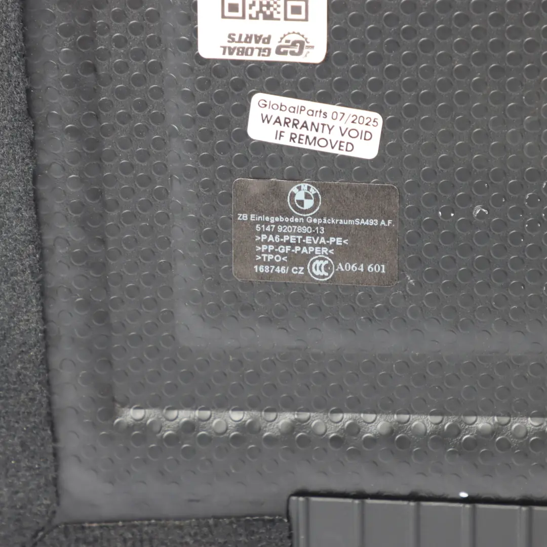 BMW X3 F25 Boot Trunk Floor Carpet Luggage Compartment Trim Covering - SKU 9207890-2 - Part number 9207890