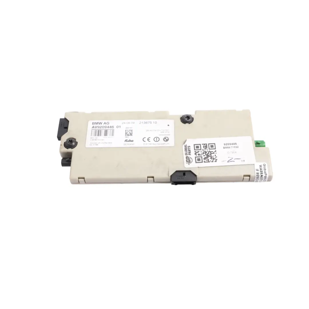 Antenna Amplifier BMW F01 F02 Aeral Diversity 868 MHz Unit FM DAB to with Part number 9209446 Antenna Amplifier BMW F01 F02 Aeral Diversity 868 MHz Unit FM DAB - SKU 9209446 - Part number 9209446