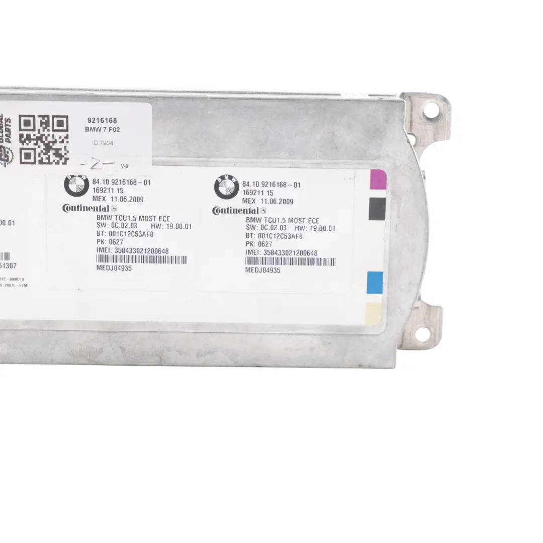 BMW F01 F02 F10 Bluetooth Control Unit Module Telemetics Control Unit - SKU 9216168 - Part number 9216168