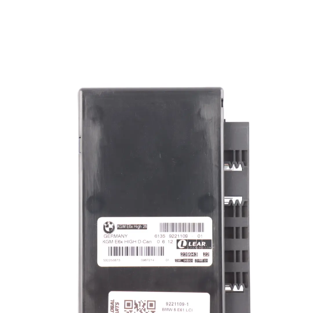 Body Gateway Module Unit KGM E6X High 28 D-Can Lear to BMW E61 LCI with Part number 9221109 BMW E61 LCI Body Gateway Module Unit KGM E6X High 28 D-Can Lear - SKU 9221109-1 - Part number 9221109