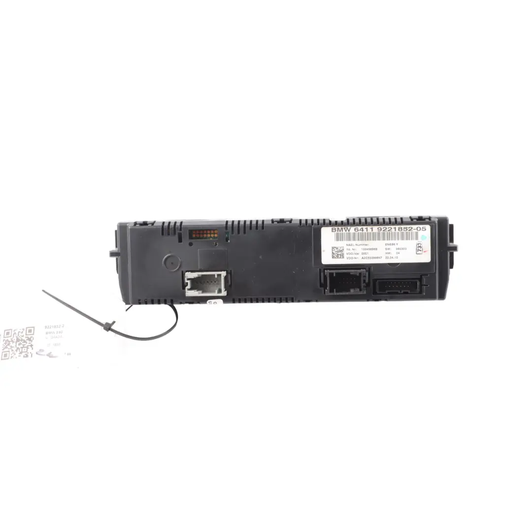 Conditioning Control to BMW E81 E82 E87 LCI E88 E90 E91 E92 X1 E84 1 Automatic Air with Part number 9221852 BMW E81 E82 E87 LCI E88 E90 E91 E92 X1 E84 1 Automatic Air Conditioning Control - SKU 9221852-2 - Part number 9221852