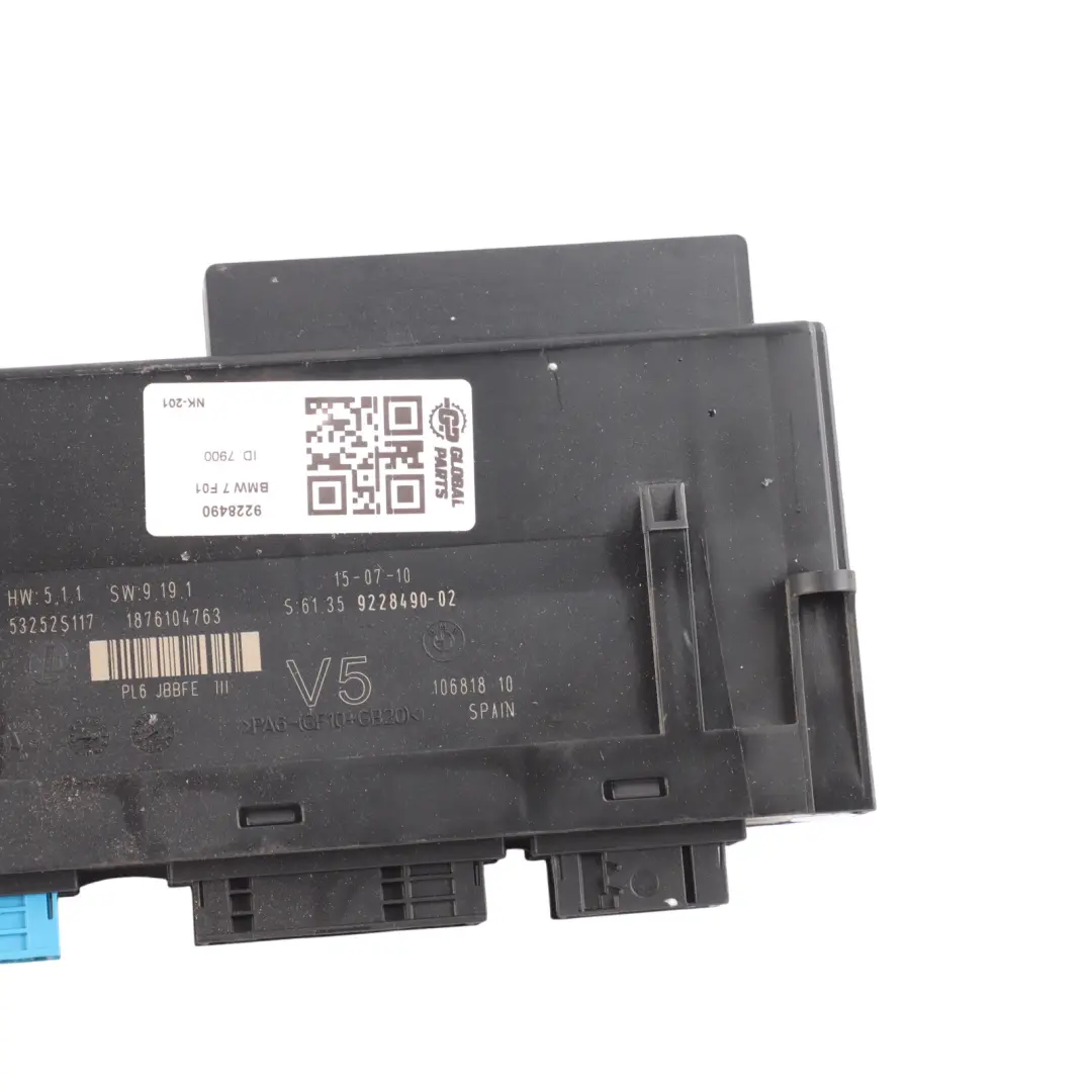 BMW F10 Body Control Module JBBFE III V5 Junction Box ECU - SKU 9228490 - Part number 9228490