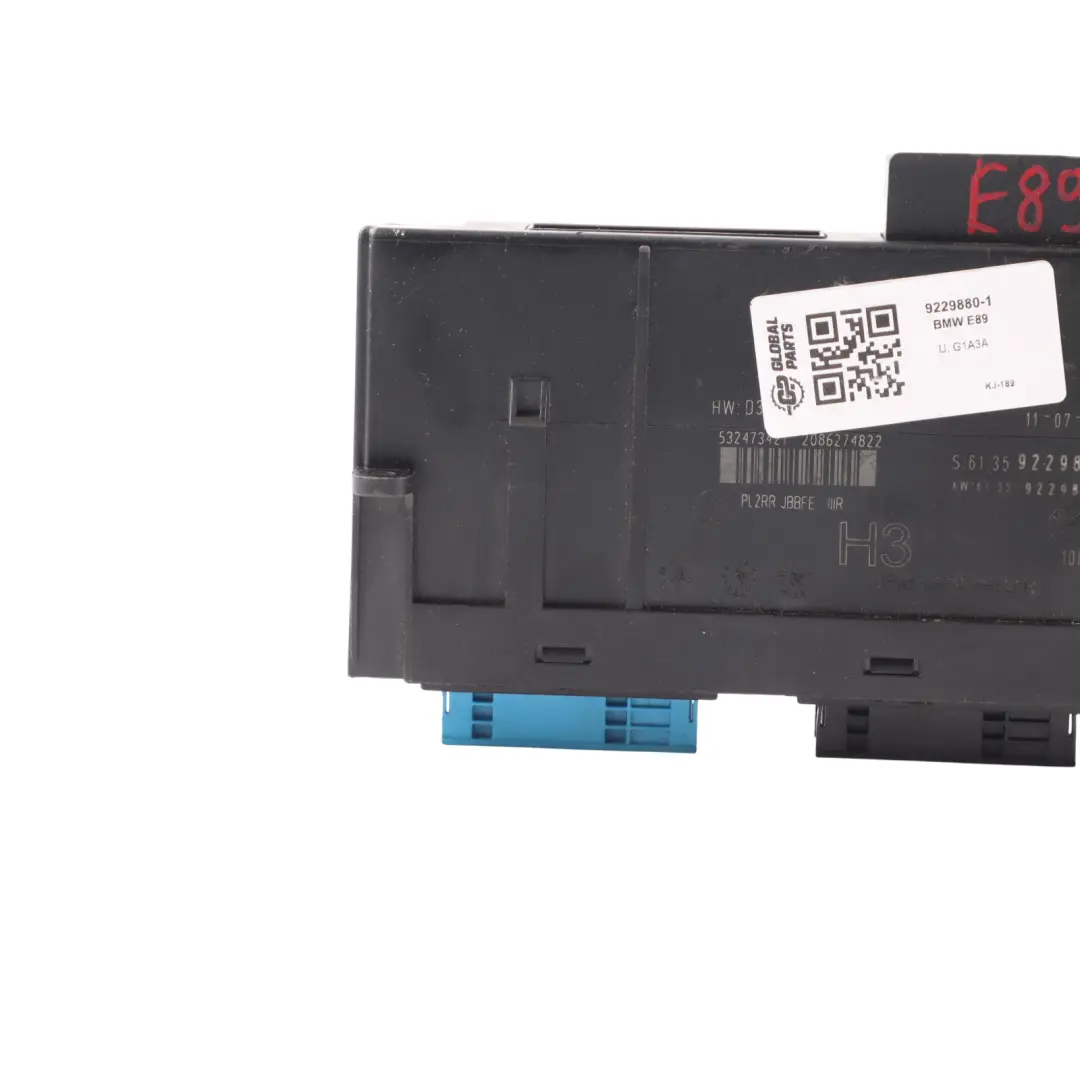 Module de contrôle de la carrosserie H3 Junction Box ECU pour BMW Z4 E89 à propos du numéro de pièce 9229880 BMW Z4 E89 Module de contrôle de la carrosserie H3 Junction Box ECU - SKU 9229880-1 - Numéro de pièce 9229880