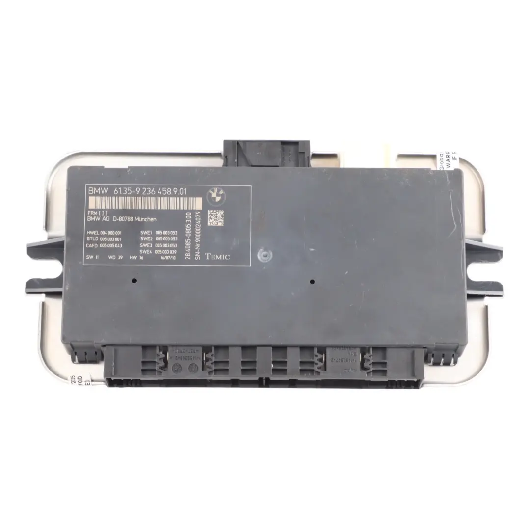 Footwell Light Control Module ECU Unit FRM3 to BMW F01 F02 F04 F07 LCI with Part number 9236458 BMW F01 F02 F04 F07 LCI Footwell Light Control Module ECU Unit FRM3 - SKU 9236458 - Part number 9236458