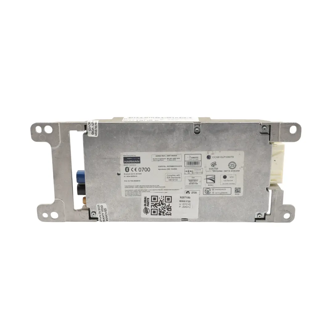 Moduł Bluetooth Combox Media do BMW F01 F02 F10 F11 F20 F21 F30 F31 o numerze 9257150 BMW F01 F02 F10 F11 F20 F21 F30 F31 Moduł Bluetooth Combox Media - SKU 9257150 - Numer Części 9257150