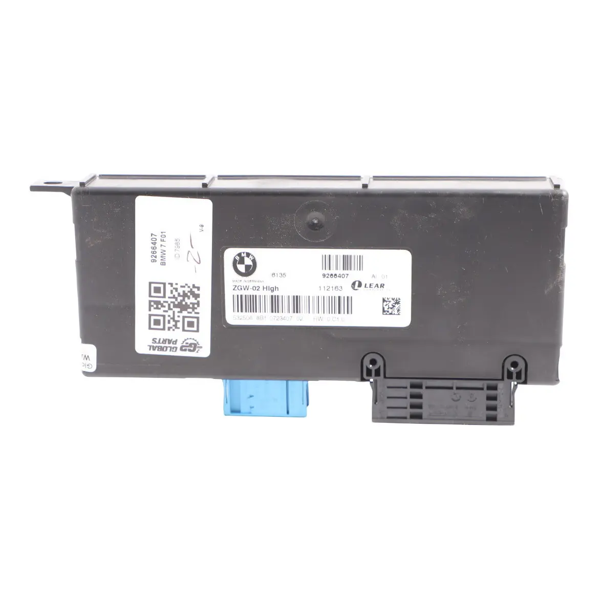 BMW F01 Central Gateway Module ECU Control Unit Lear ZGW-02 High 9266407