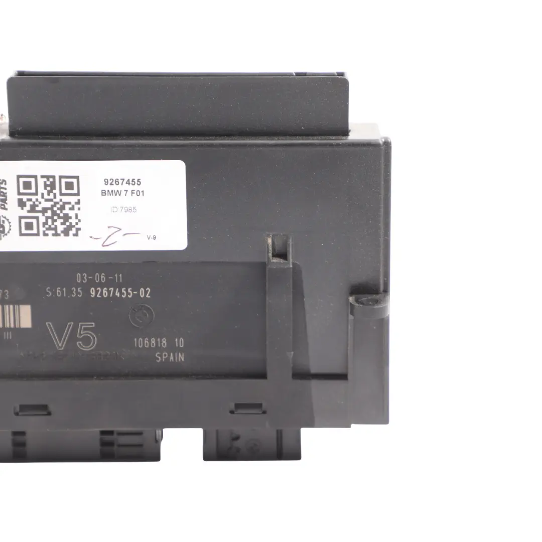 ECU Body Control Module Junction Box JBBFEIIIR LP to BMW F01 F02 with Part number 9267455 BMW F01 F02 ECU Body Control Module Junction Box JBBFEIIIR LP - SKU 9267455 - Part number 9267455