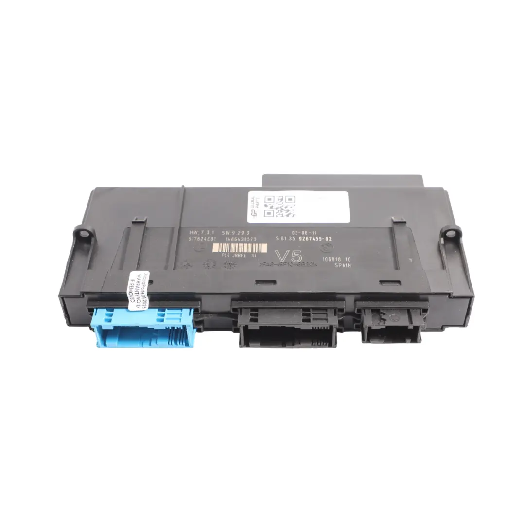 ECU Body Control Module Junction Box JBBFEIIIR LP to BMW F01 F02 with Part number 9267455 BMW F01 F02 ECU Body Control Module Junction Box JBBFEIIIR LP - SKU 9267455 - Part number 9267455