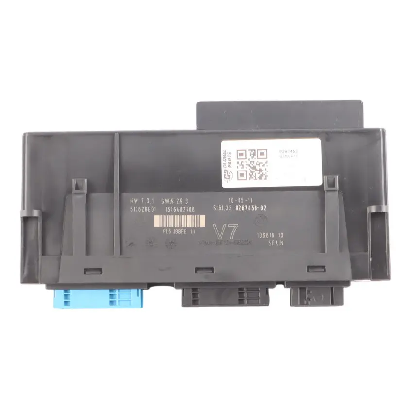 Body Control Module Unit Controller V7 PL6 JBBFE III to BMW F11 Touring with Part number 9267458 BMW F11 Touring Body Control Module Unit Controller V7 PL6 JBBFE III - SKU 9267458 - Part number 9267458