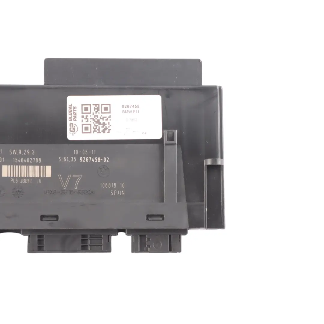 BMW F11 Touring Body Control Module Unit Controller V7 PL6 JBBFE III - SKU 9267458 - Part number 9267458