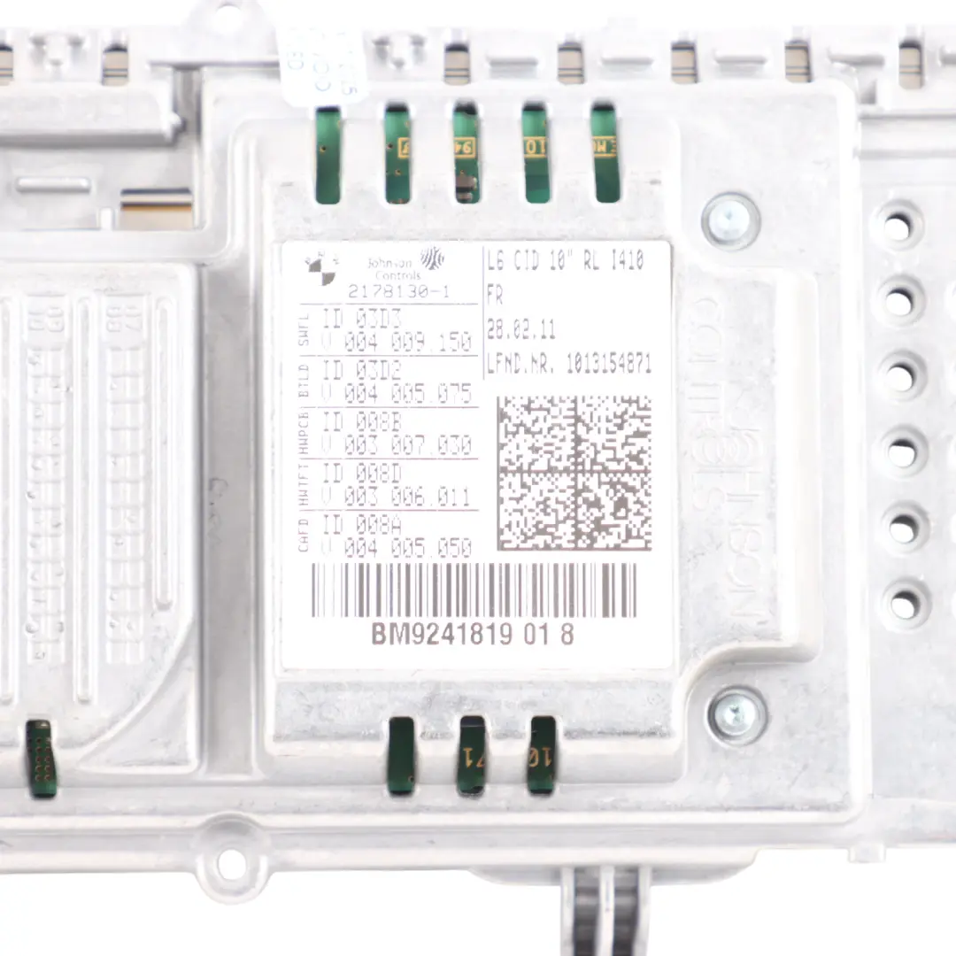 Display Screen On-Board Central Information Monitor 10,25" 9241819 to BMW F01 with Part number 9268710 BMW F01 Display Screen On-Board Central Information Monitor 10,25" 9241819 - SKU 9268710-1 - Part number 9268710